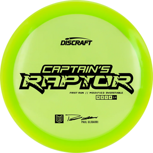 Discraft Special Blend Z Captain's Raptor - Paul Ulbarri - PAR3 | Disku golfs
