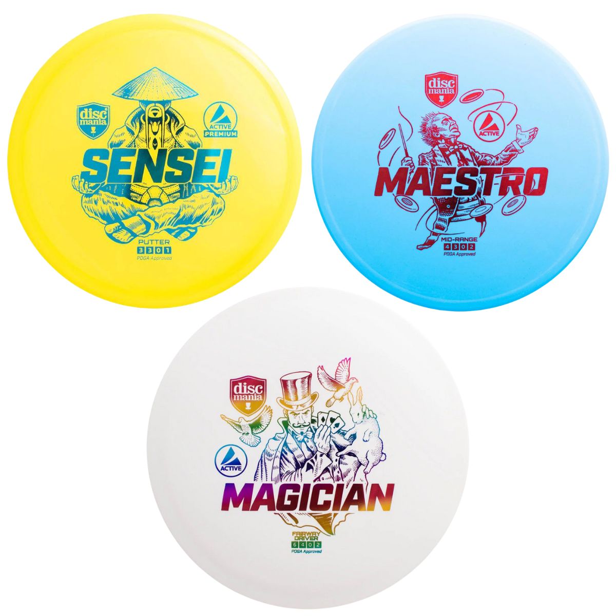 Discmania Active Base Iesācēju disku komplekts