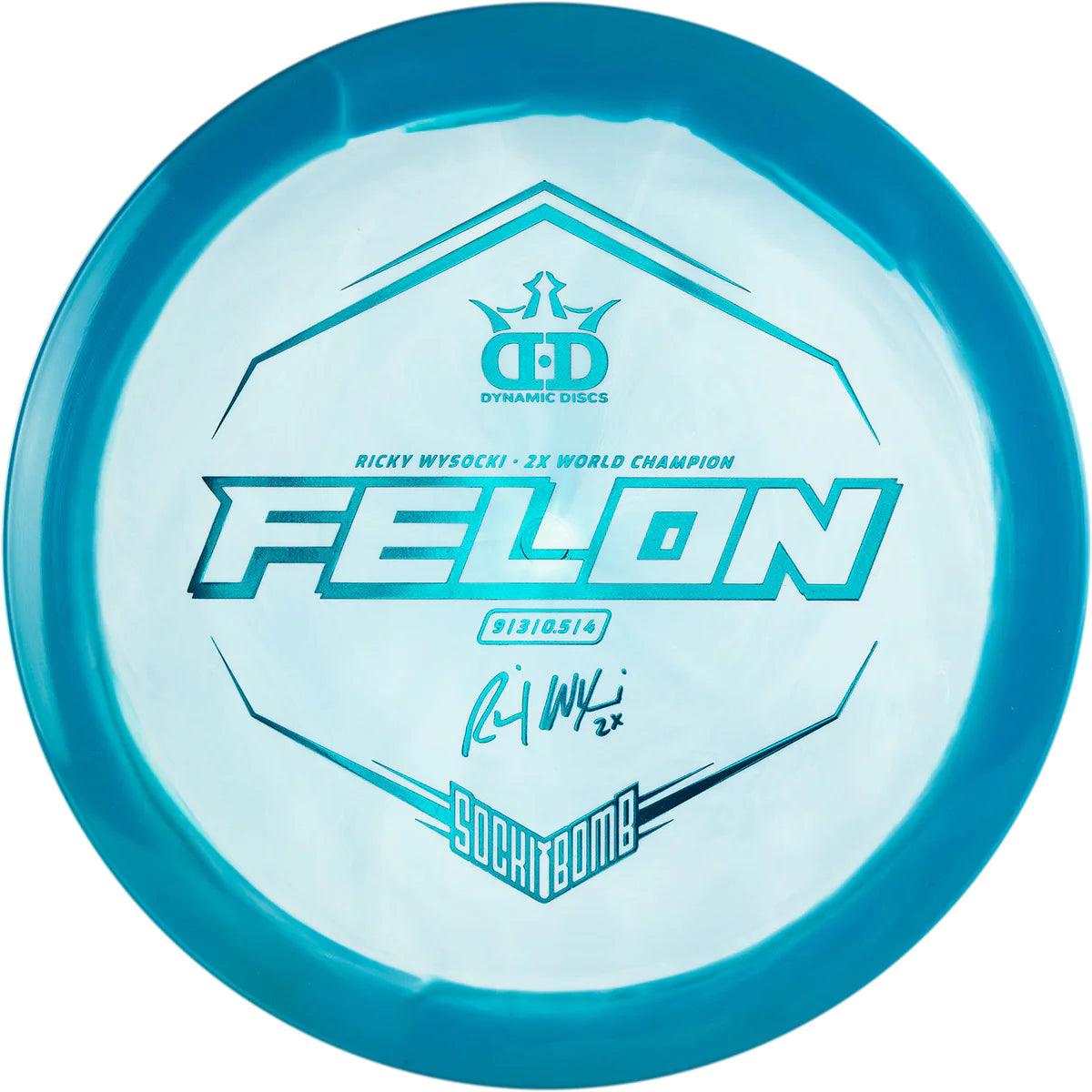 Dynamic Discs Fuzion Orbit Felon - Ricky Wysocki Sockibomb Stamp - PAR3 | Disku golfs