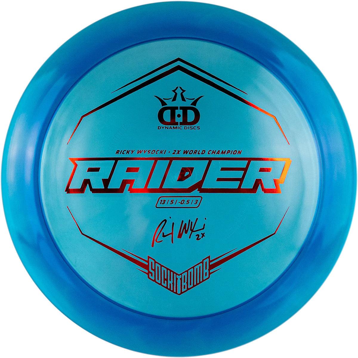 Dynamic Discs Lucid Ice Raider - Ricky Wysocki Sockibomb Stamp - PAR3 | Disku golfs