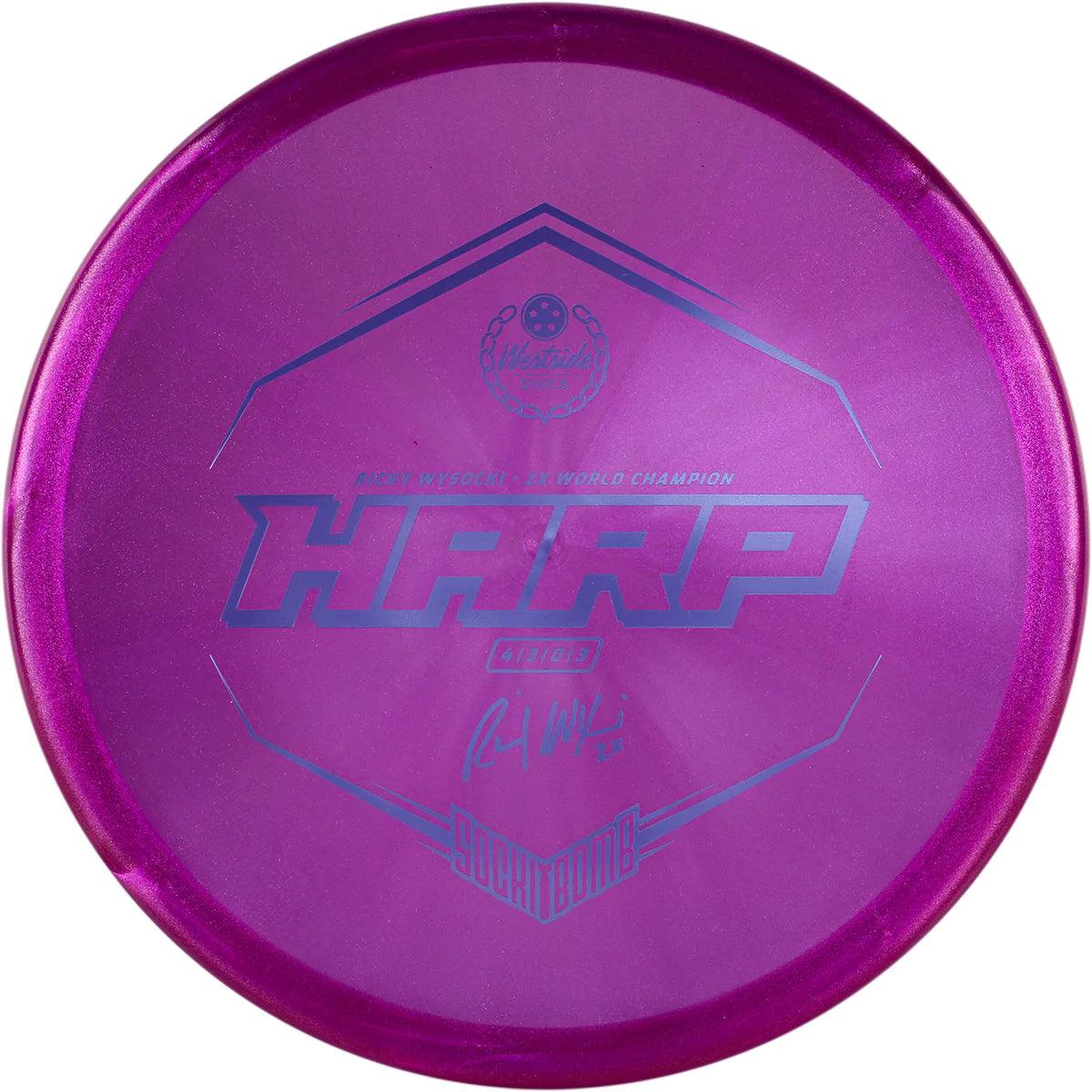 Westside Discs Vip Ice Glimmer Harp - Ricky Wysocki Sockibomb Stamp - PAR3 | Disku golfs
