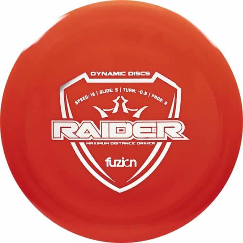 disku golfa disks Dynamic Discs Fuzion Line Raider red