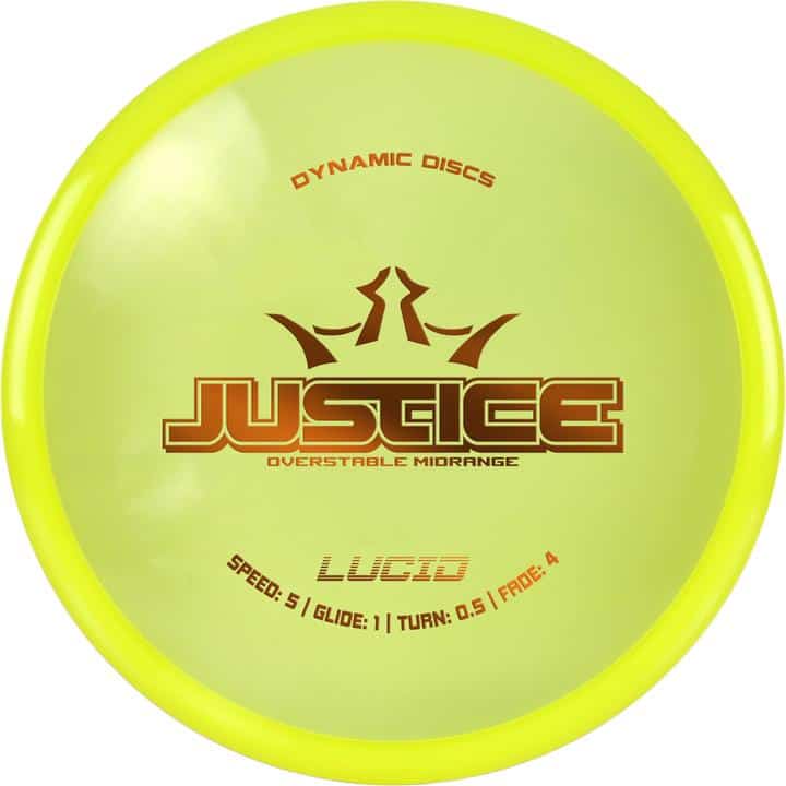 Disku golfa disks Dynamic Discs Lucid Line Justice yellow