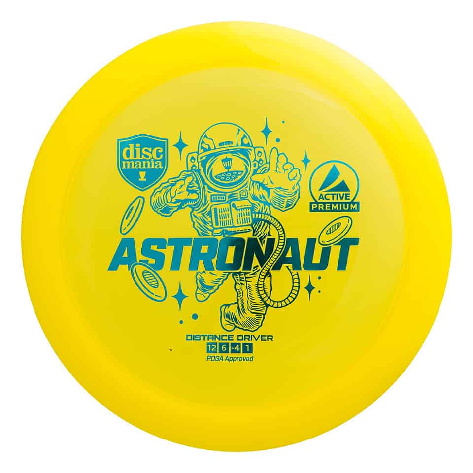 Discmania Active Premium line Astronaut yellow par3 disku golfs