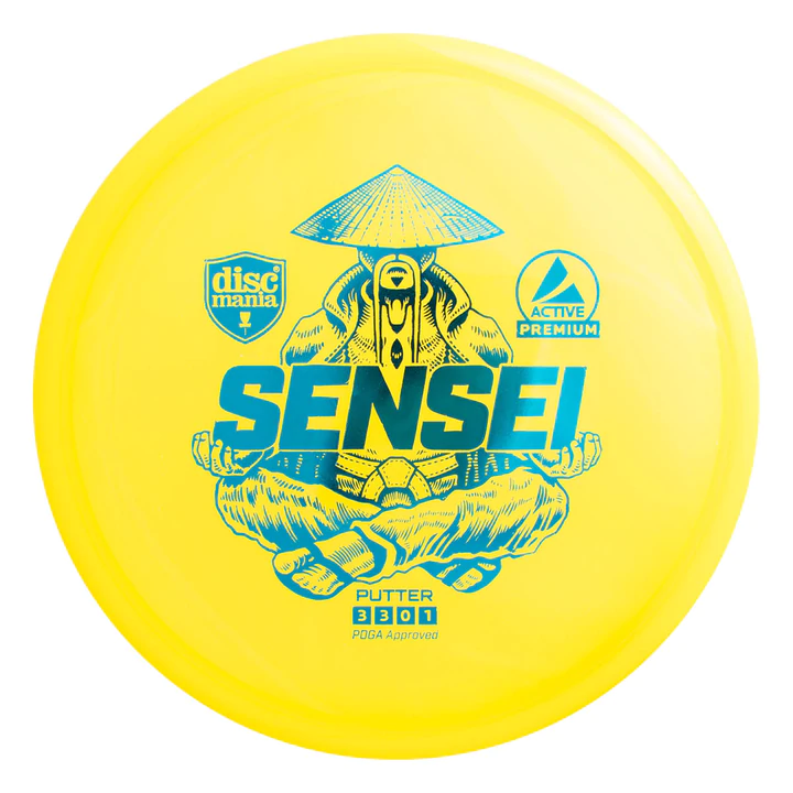 Discmania Active Premium-line Sensei yellow par3 disku golfs
