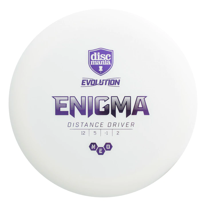 Discmania Evolution Neo line Enigma white par3 disku golfs