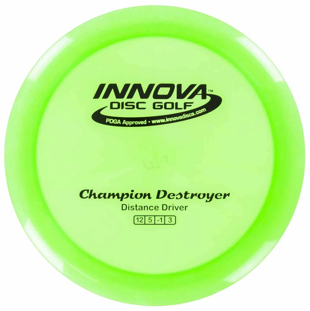 Innova Champion Destroyer green par3 disku golfs