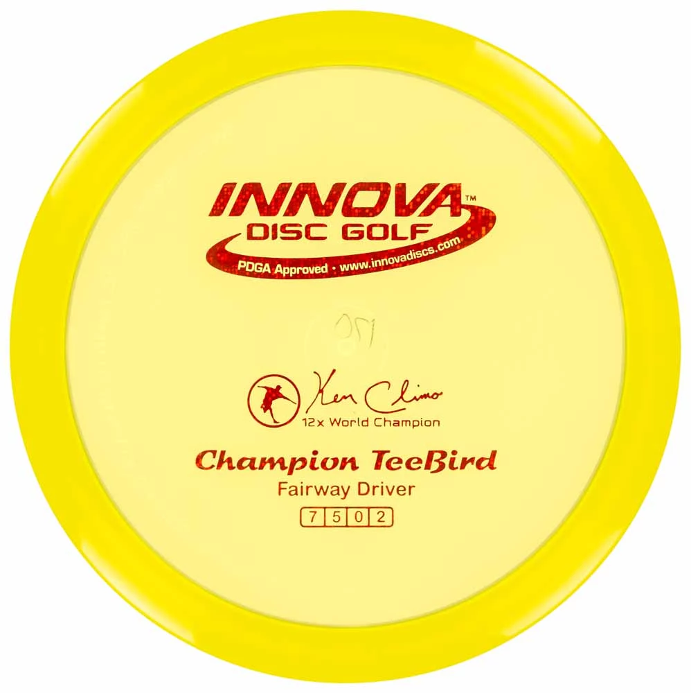 Innova Champion Teebird yellow par3 disku golfs