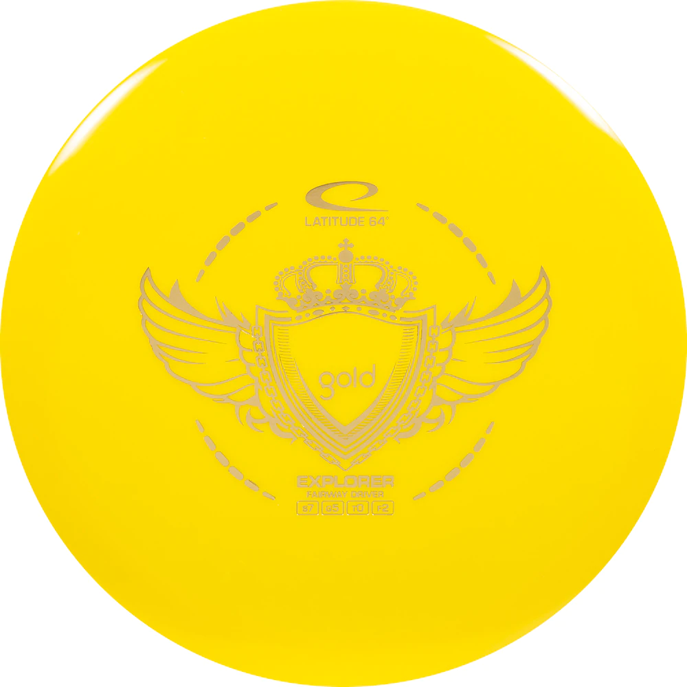 Latitude 64 Gold Line Explorer yellow par3 disku golfs