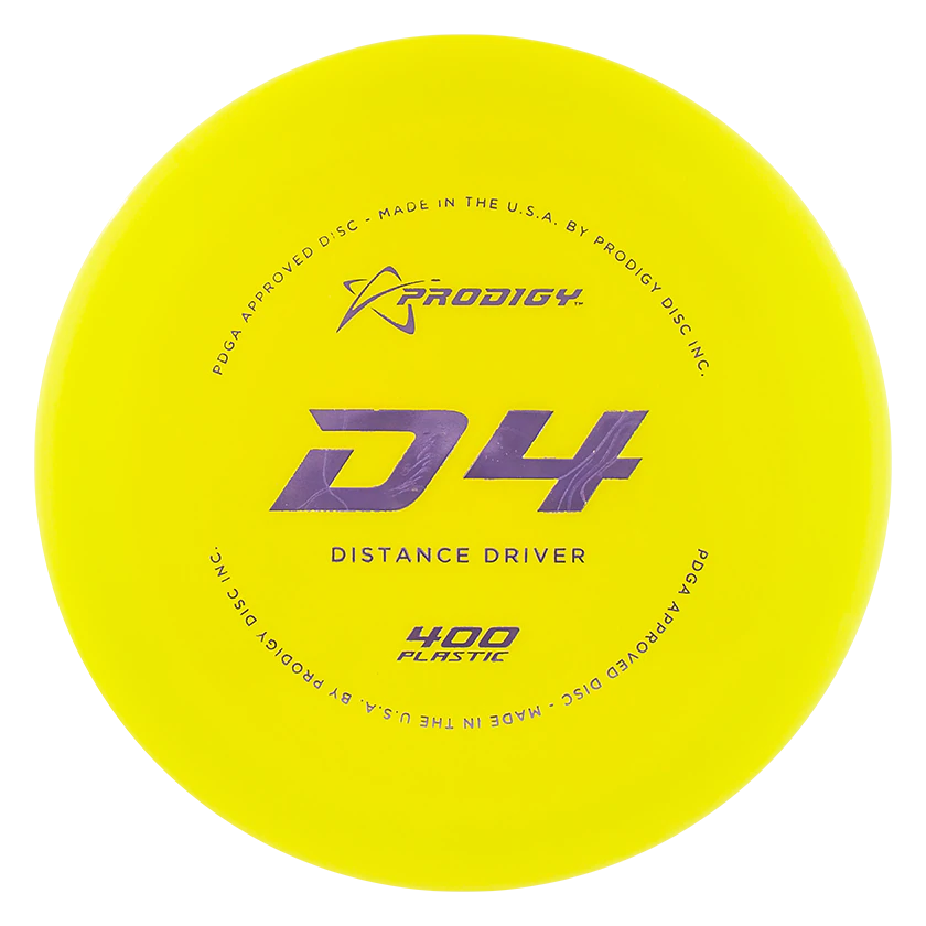 Prodigy D4 400 yellow par3 disku golfs