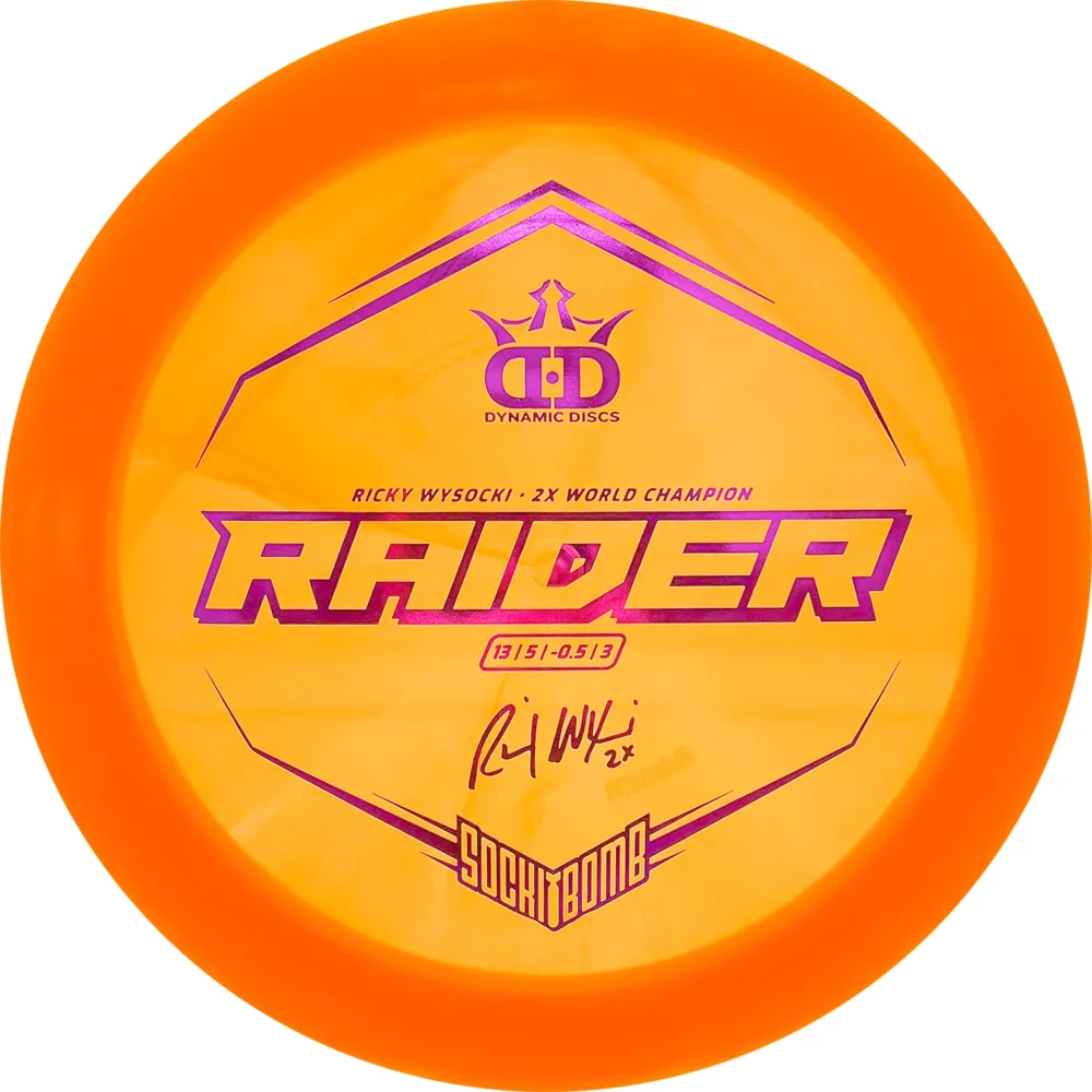 Dynamic Discs Lucid Ice Raider - Ricky Wysocki Sockibomb Stamp