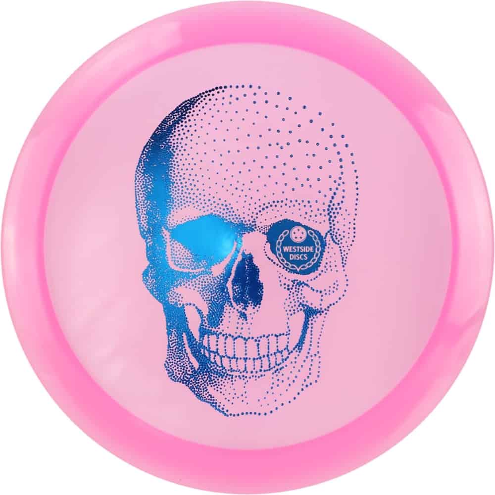 Westside Discs Stag Vip-X Happy Skull pink par3 disku golfs