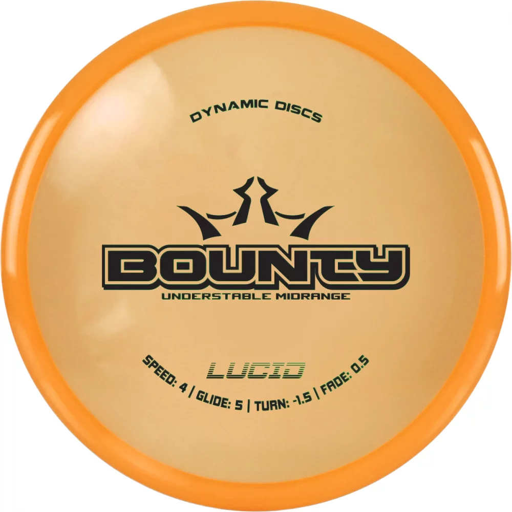 Dynamic Discs Lucid Line Bounty orange par3 disku golfs