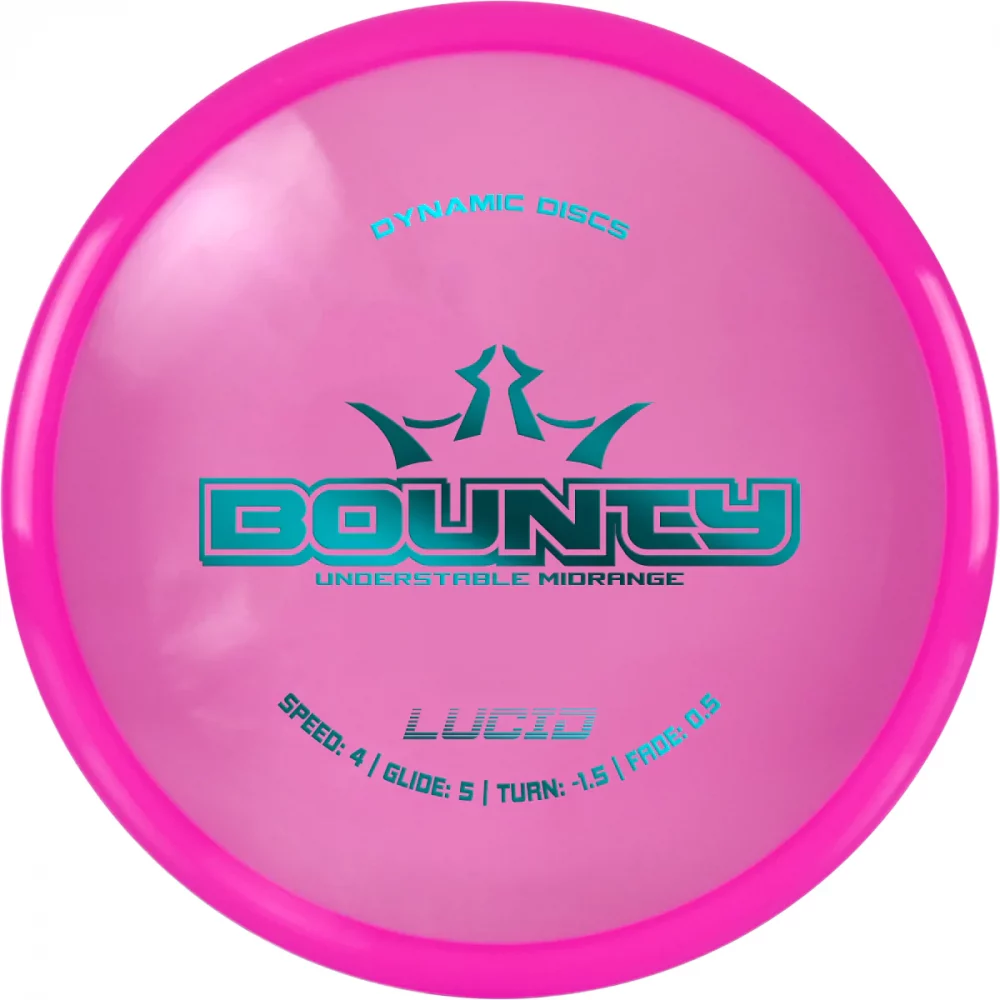 Dynamic Discs Lucid Line Bounty pink par3 disku golfs