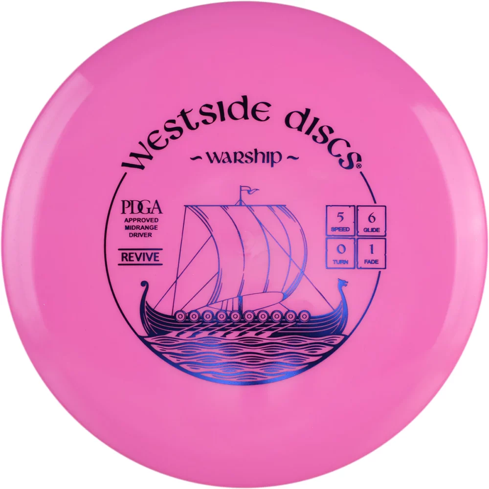 Westside Discs Revive Warship par3 disku golfs pink