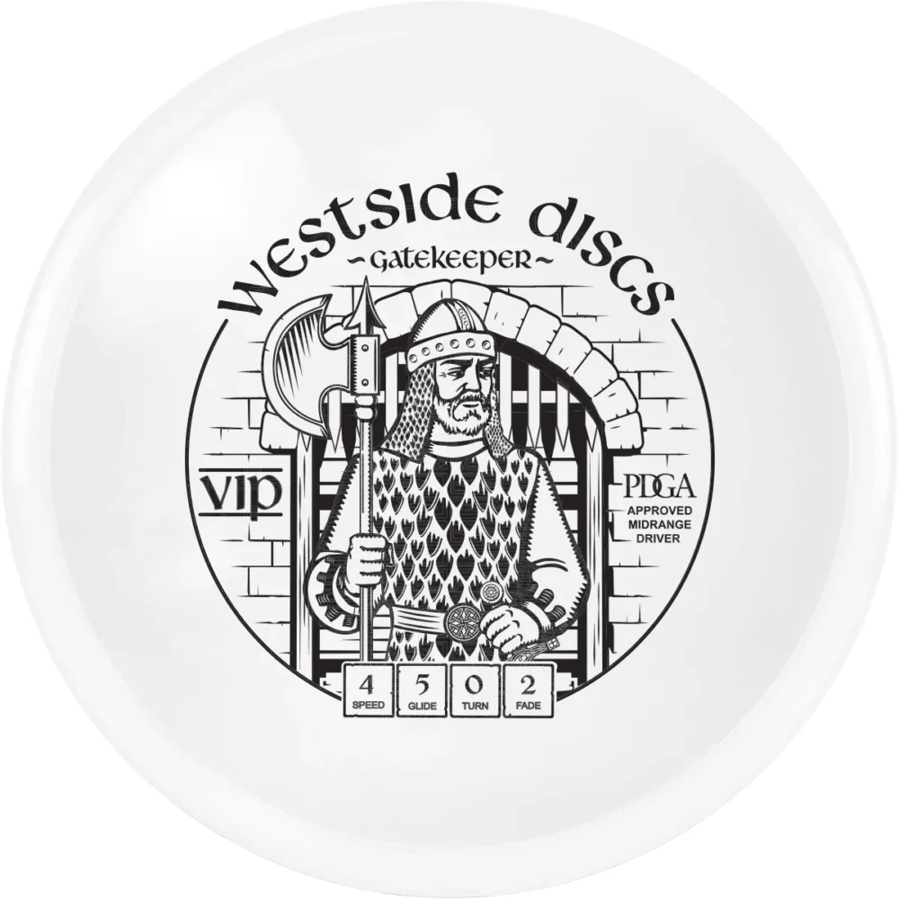 Westside Discs VIP Line Gatekeeper white par3 disku golfs