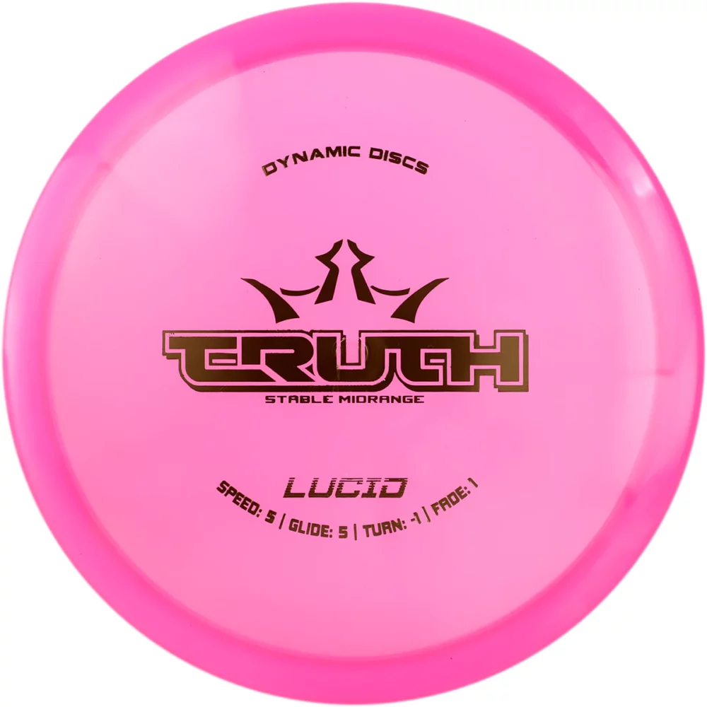 Dynamic Discs Lucid Line Truth pink par3 disku golfs