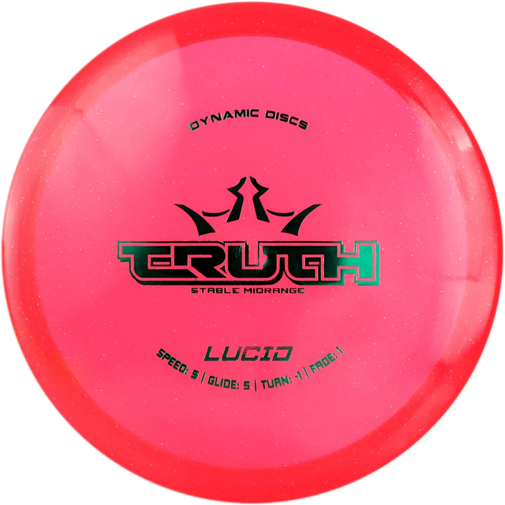 Dynamic Discs Lucid Line Truth red par3 disku golfs