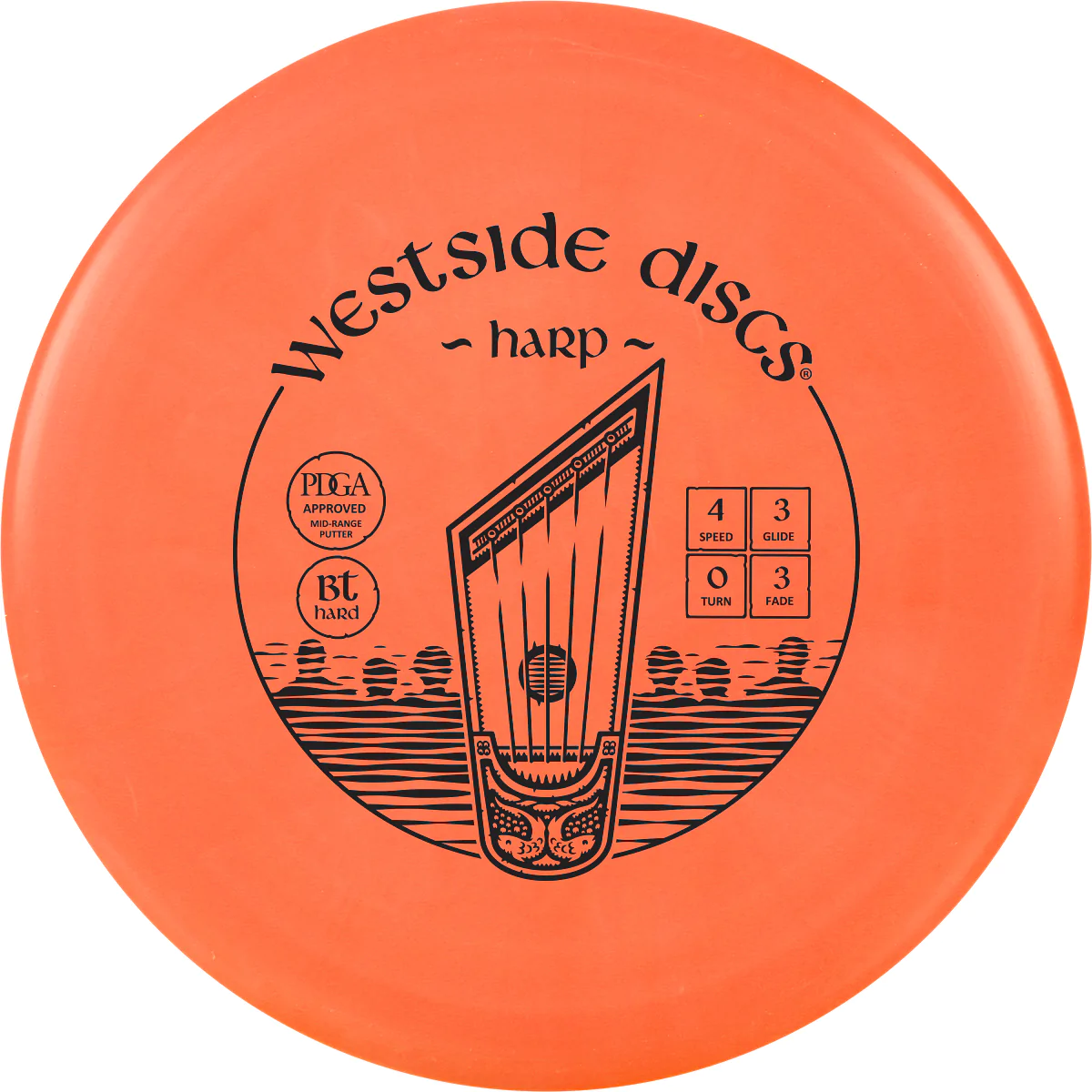 Westside Discs BT Line Hard Harp orange par3