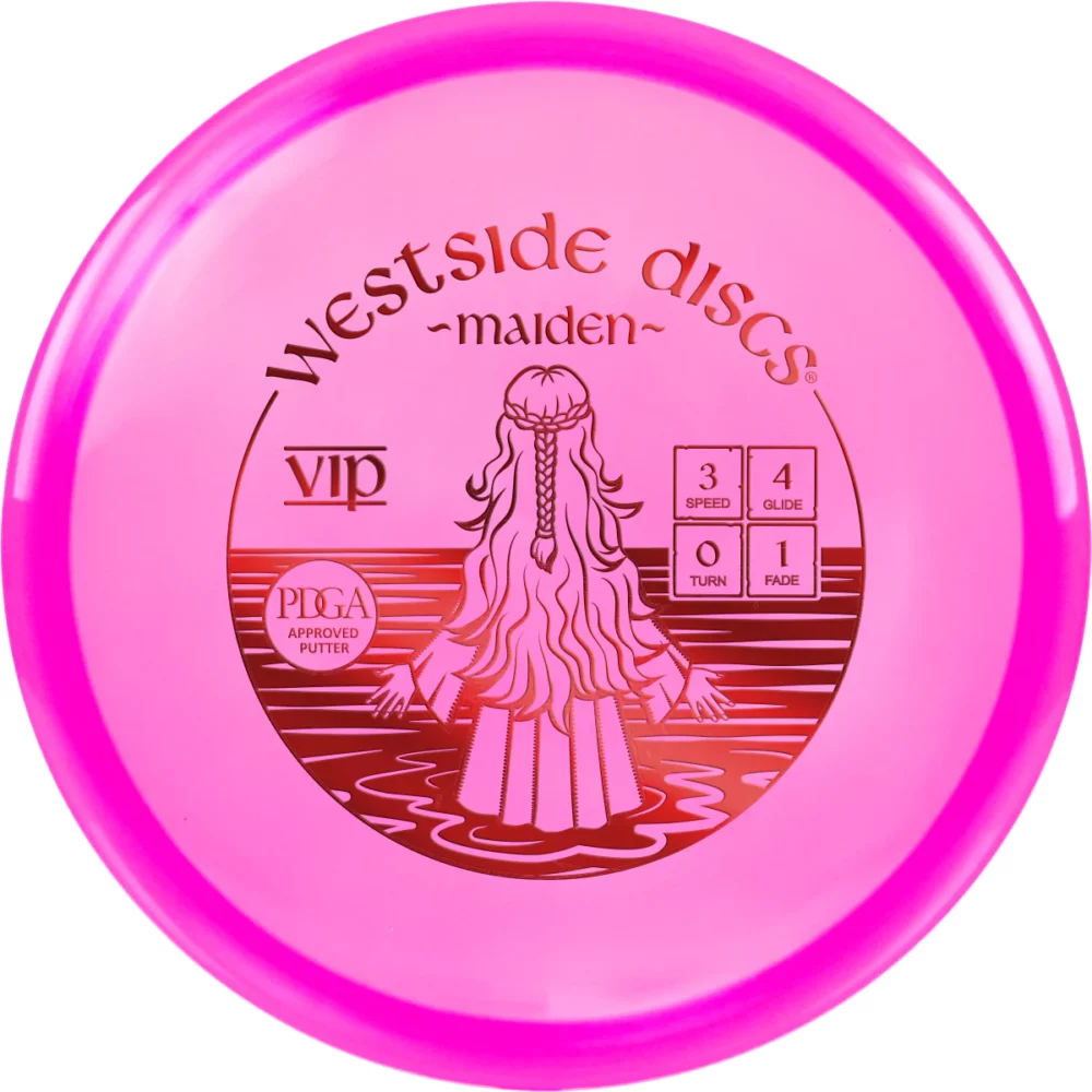 Westside Discs Vip Maiden pink par3 disku golfs