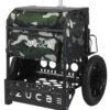 zueca transit disc golf cart black woodland camo