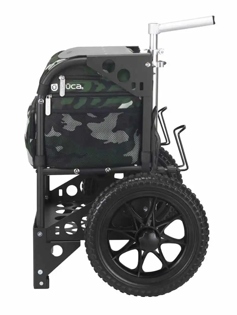 zueca transit disc golf cart black woodland camo 2
