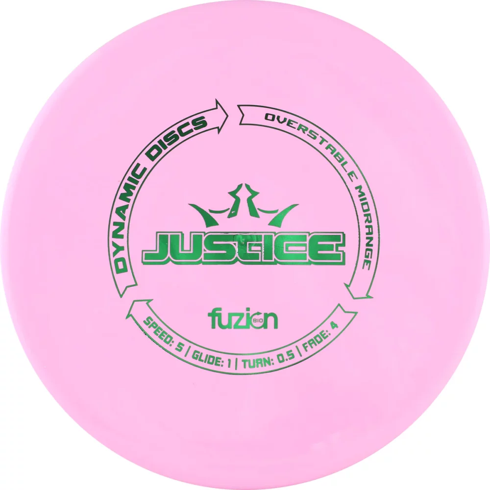 Dynamic Discs Bio Fuzion Justice pink
