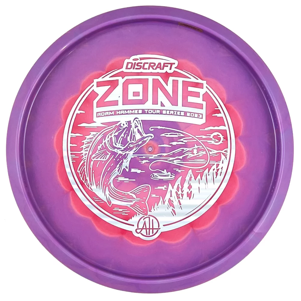 Discraft ESP Swirl Zone (bottom stamp) - 2023 Tour Series Adam Hammes violet